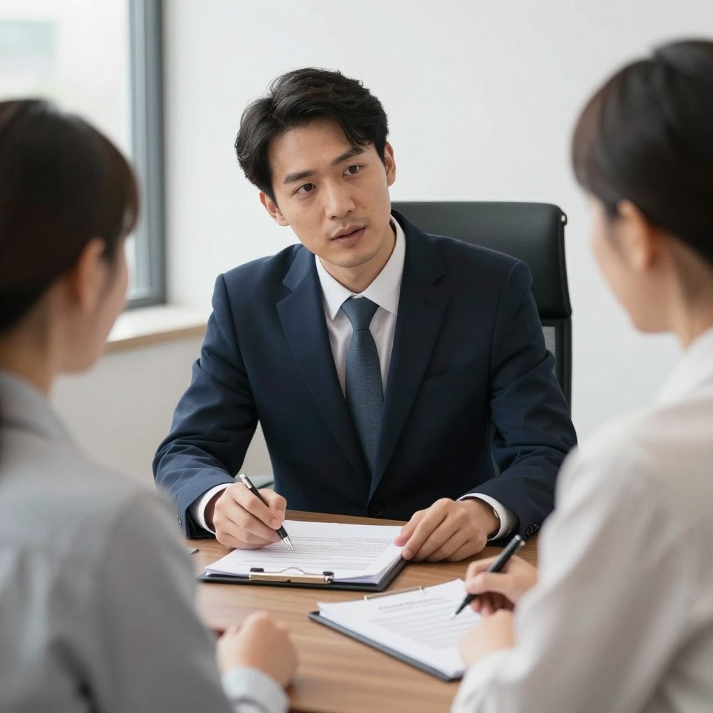 Abogado y cliente en consulta legal sobre defensa contra la deportación