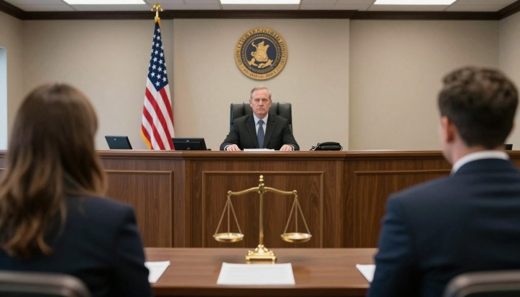 Audiencia de fianza en corte de inmigración