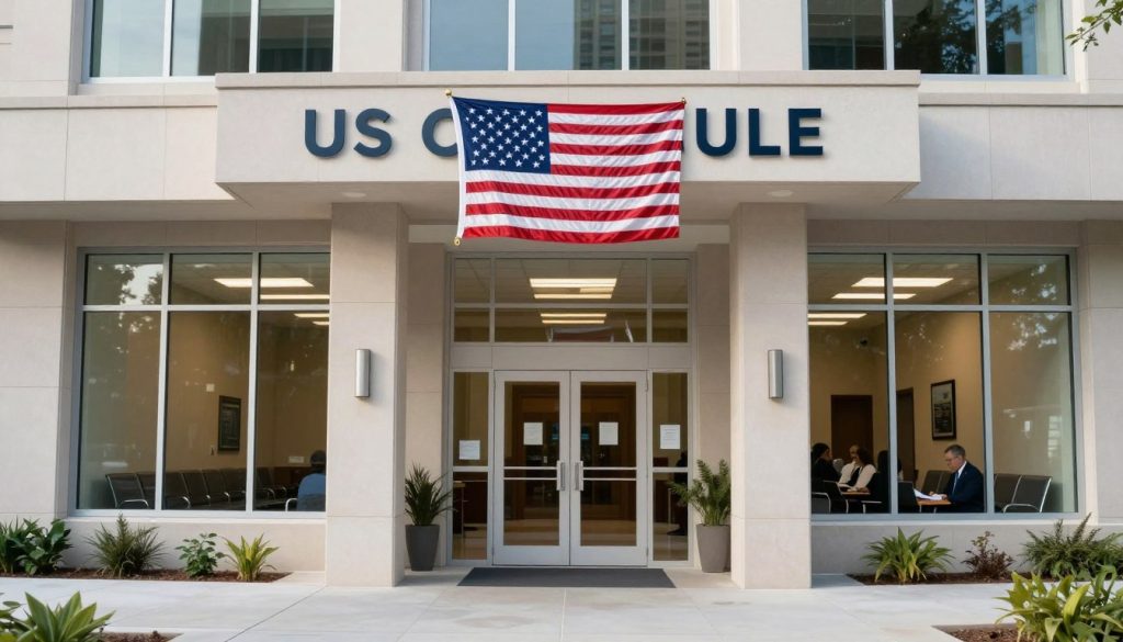Consulado estadounidense preparado para entrevista de visa de inmigrante basada en petición familiar Consulado estadounidense preparado para entrevista de visa de inmigrante basada en petición familiar