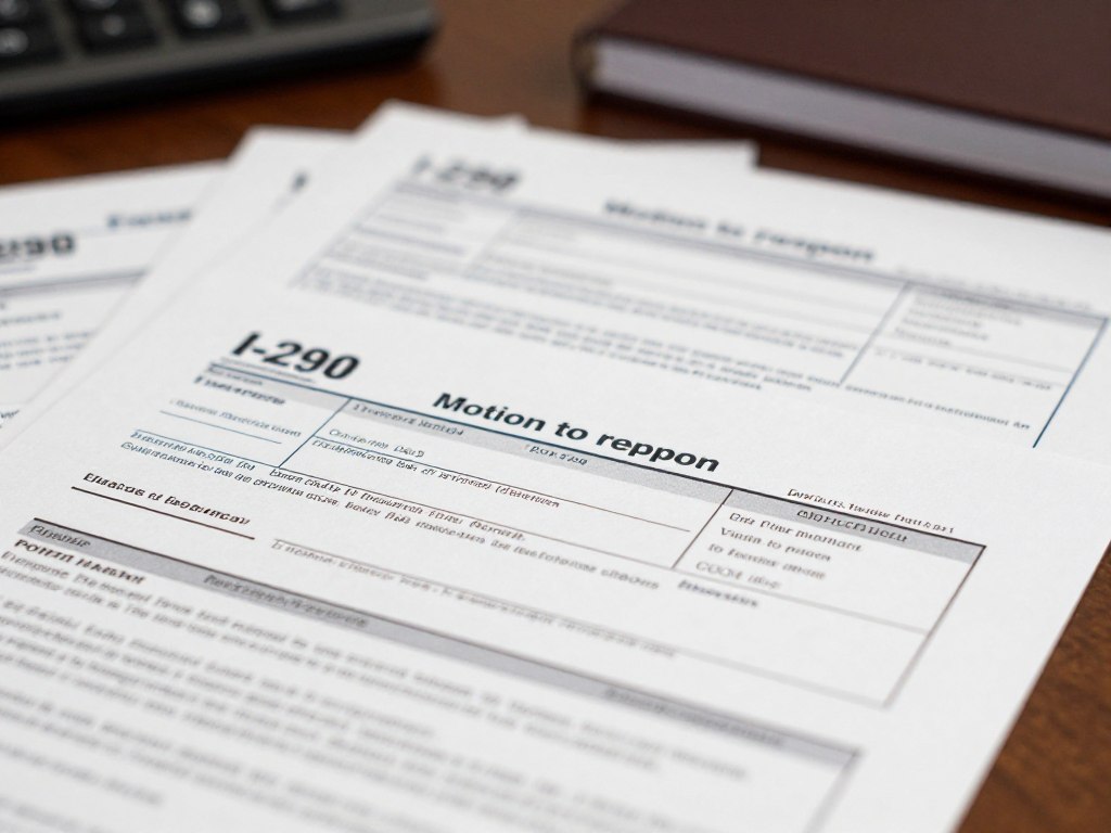 Documentos legales de moción para reabrir