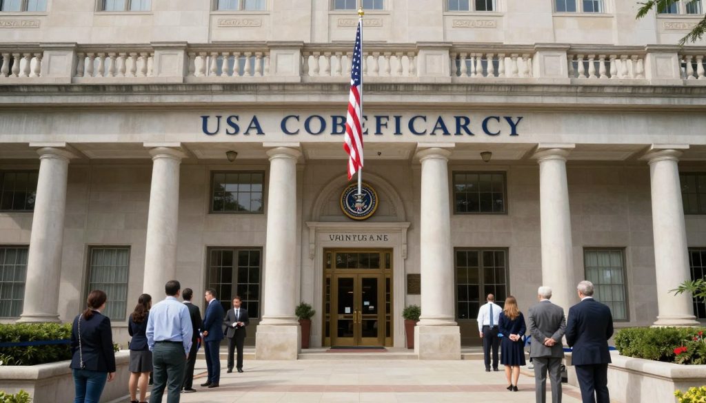 Embajada americana y proceso consular para inmigrantes desde California