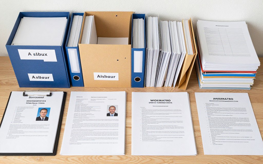 Evidencia organizada para caso de asilo