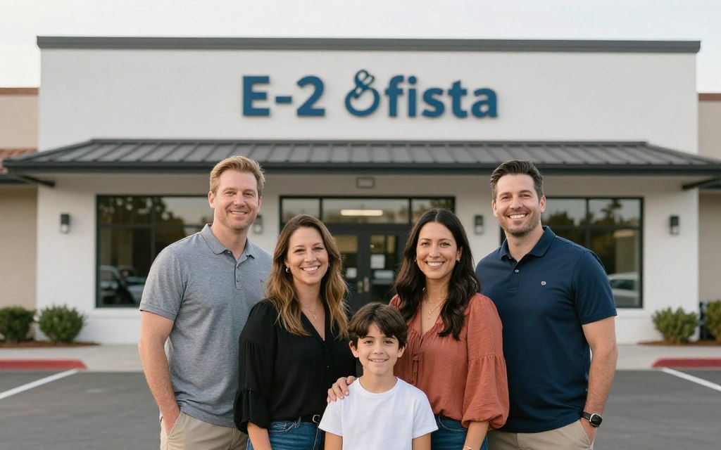 Familia de inversionista con visa E-2 en California
