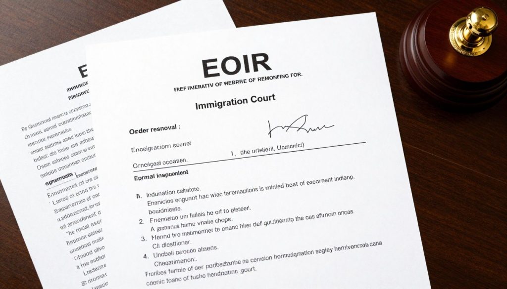 Final order of removal document