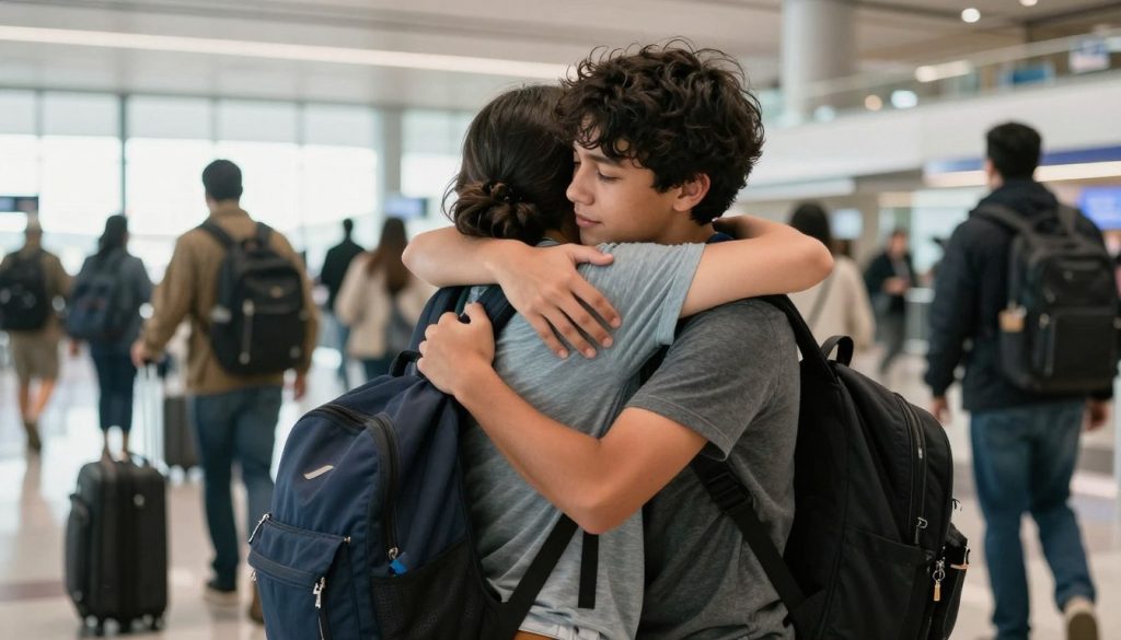 Hermanos reunidos en aeropuerto de California después de años de separación por proceso migratorio Hermanos reunidos en aeropuerto de California después de años de separación por proceso migratorio