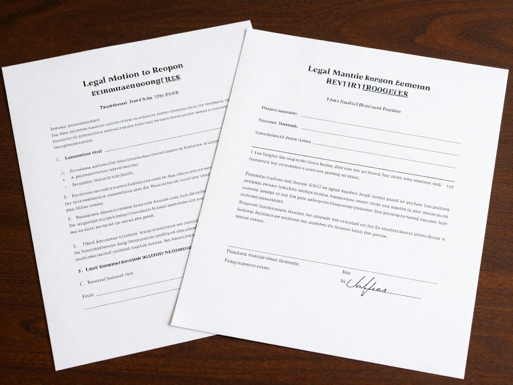 Motion to reopen immigration case documents