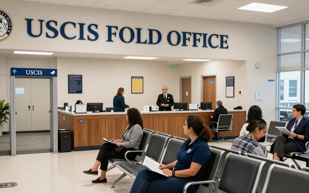 Oficina de USCIS en California donde se procesan trámites de inmigración